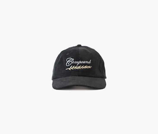 Racing Club Cord Cap - Black