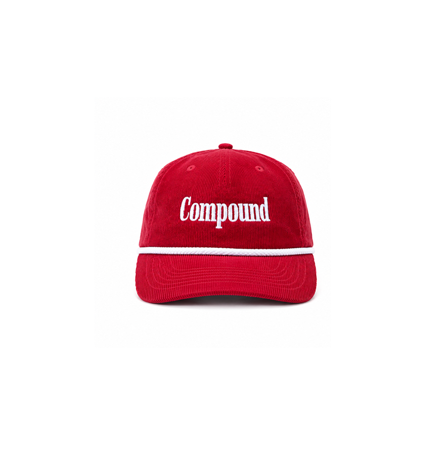 Heritage Cord Cap - Deep Red