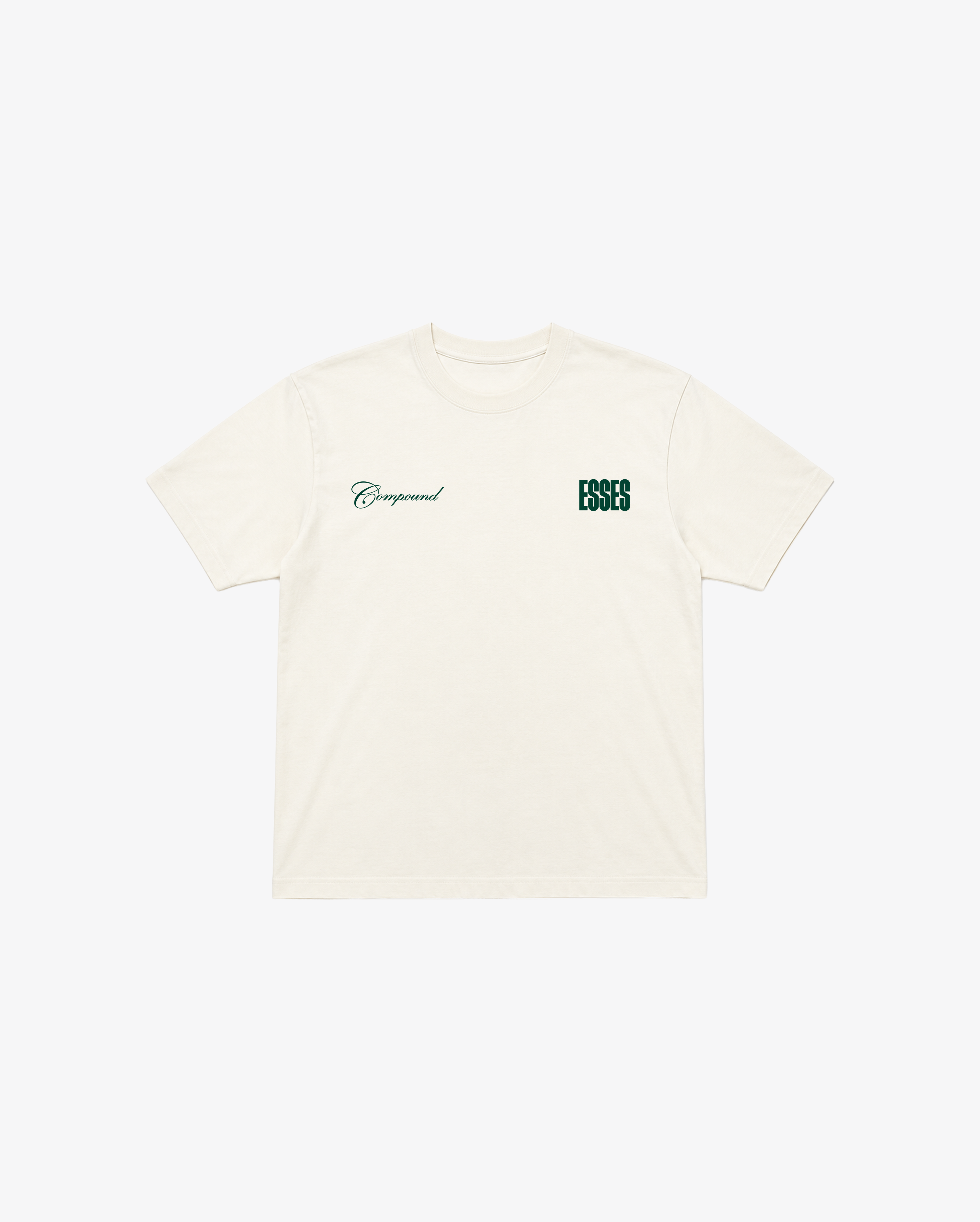 Compound x Esses London Design District Collaboration T-Shirt - Off White